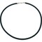 Black Rubber Cord Necklace W/ Sterling Silver Lobster Clasp 18" & 16" Kit 2 Pcs